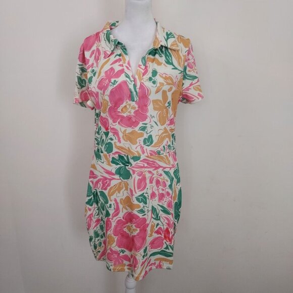 Showpo Short Sleeve Ichika Mini Dress in Electric Floral Size 10 - Picture 2 of 11